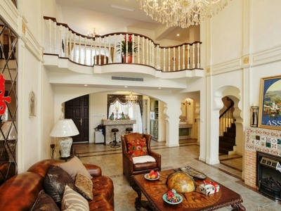 上海保利葉上海別墅混搭風格四居室裝修效果圖_330平米72萬裝修設計案例