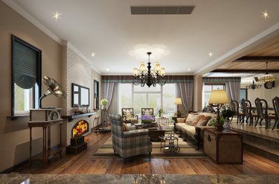 混搭風格別墅600平米210萬-麗灘別墅裝修案例