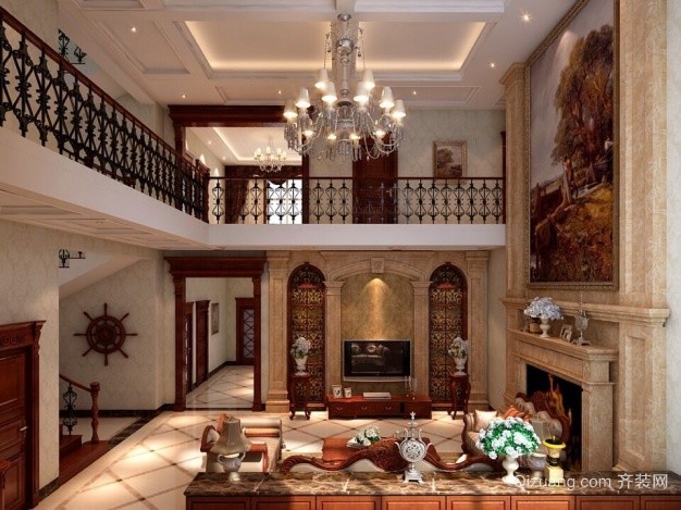 310平米別墅歐式風格家裝裝修圖片設計-南沙齊裝網裝修效果圖