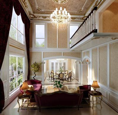 頭一次見這么大氣的別墅,客廳挑空大氣、餐廳豪華三級吊頂!