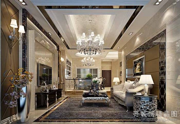 500平米別墅現(xiàn)代簡約家裝裝修圖片設計-湖州齊裝網(wǎng)裝修效果圖