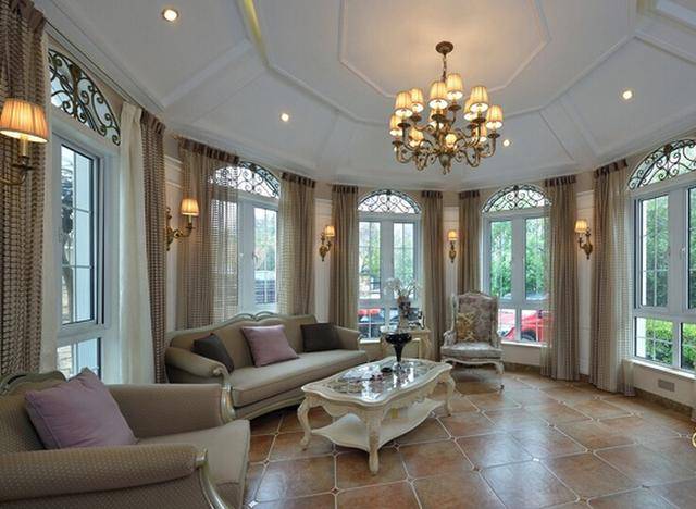 280平歐式別墅裝修實景圖豪華大氣