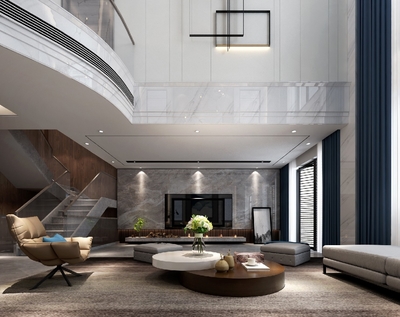 寶珊花園450㎡北歐現(xiàn)代風(fēng)別墅裝飾設(shè)計(jì)