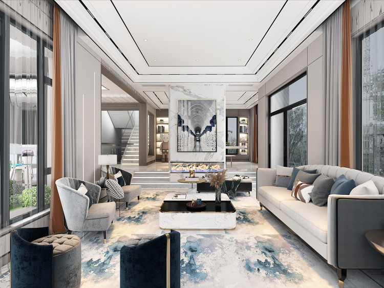 20000平現代簡約別墅豪宅裝修效果案例-安吉七十二峰度假酒店裝修實景圖賞析-土巴兔家居室內裝修設計效果圖