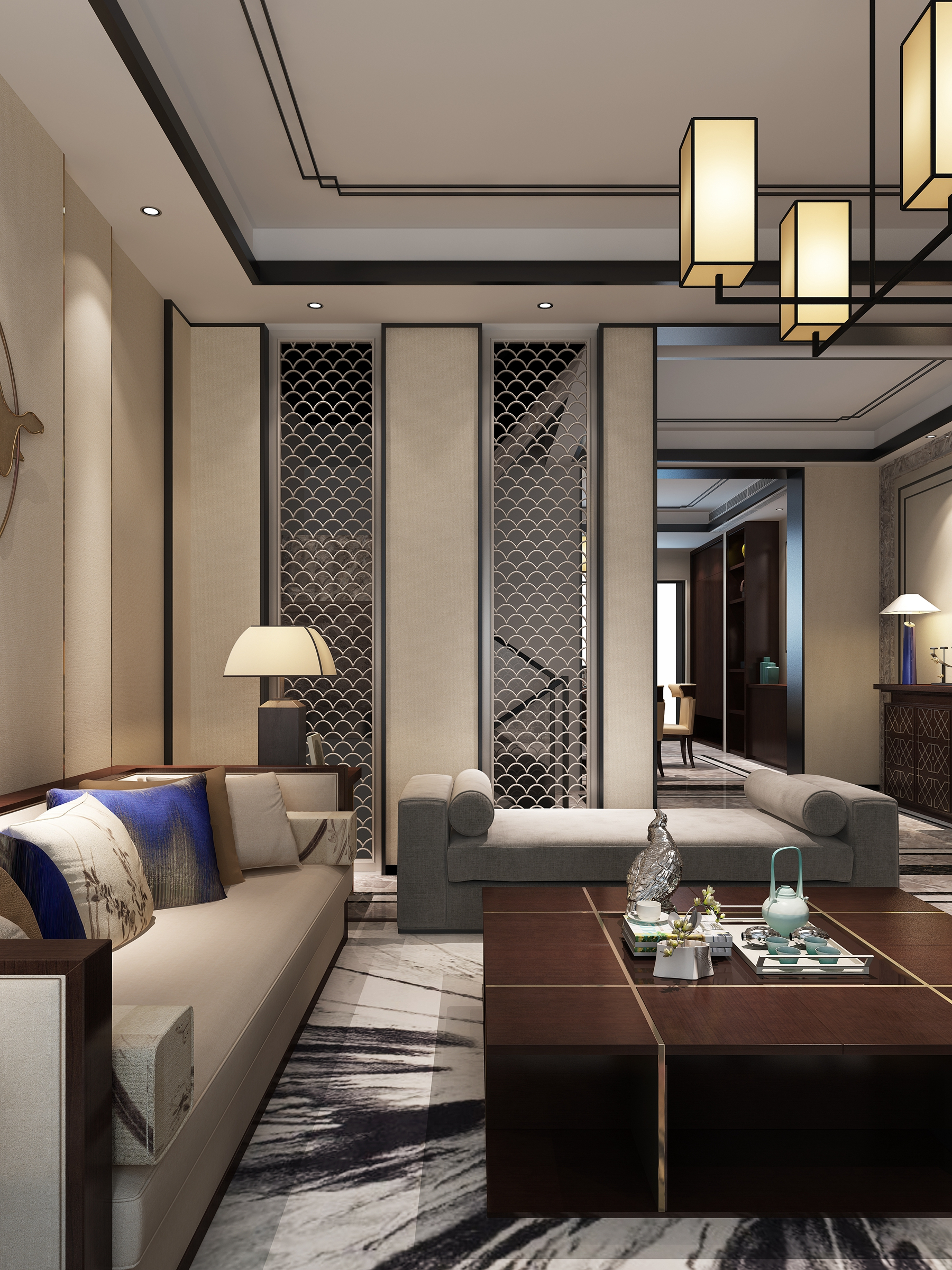 蘇州600平中式別墅裝修設計案例