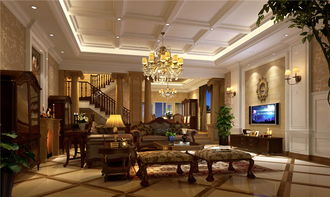 西山一號院600平米歐式風格別墅裝修效果圖 龍發裝飾第25套工地樣板房