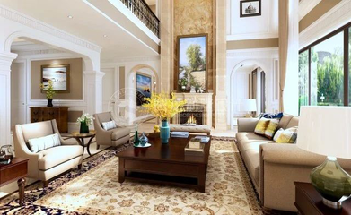 別墅軟裝花藝擺件,別墅裝修效果圖