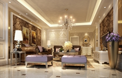 簡歐風格別墅裝修效果圖200平米60萬簡歐風格別墅裝修案例大全-深圳裝修設計