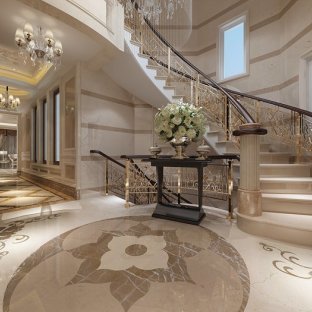 歐式別墅客廳裝修效果圖 典雅奢華的藝術(shù)空間