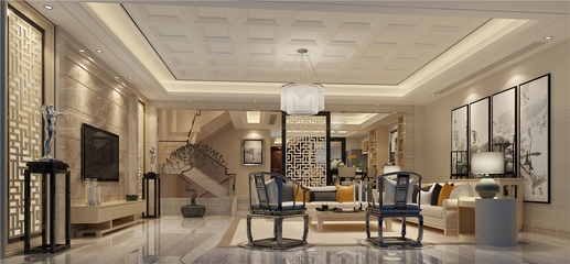 現(xiàn)代中式別墅裝修效果圖 246平米30萬預(yù)算案例解析 - 深圳裝修設(shè)計實踐